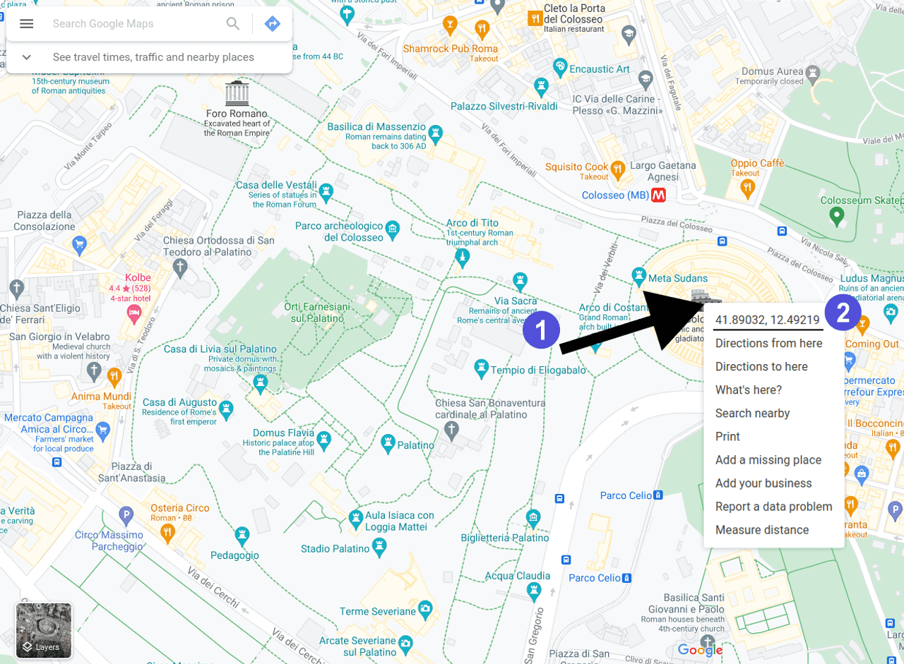 Google Maps: Getting coordinates from a point on the map