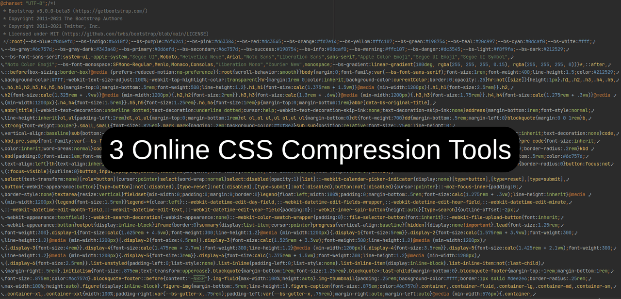 3 Online CSS Compression Tools
