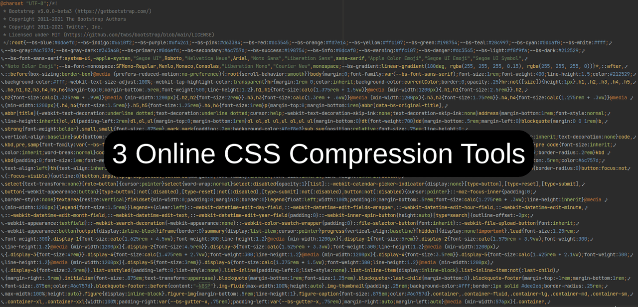 3 Online CSS Compression Tools | Pavel Kvach