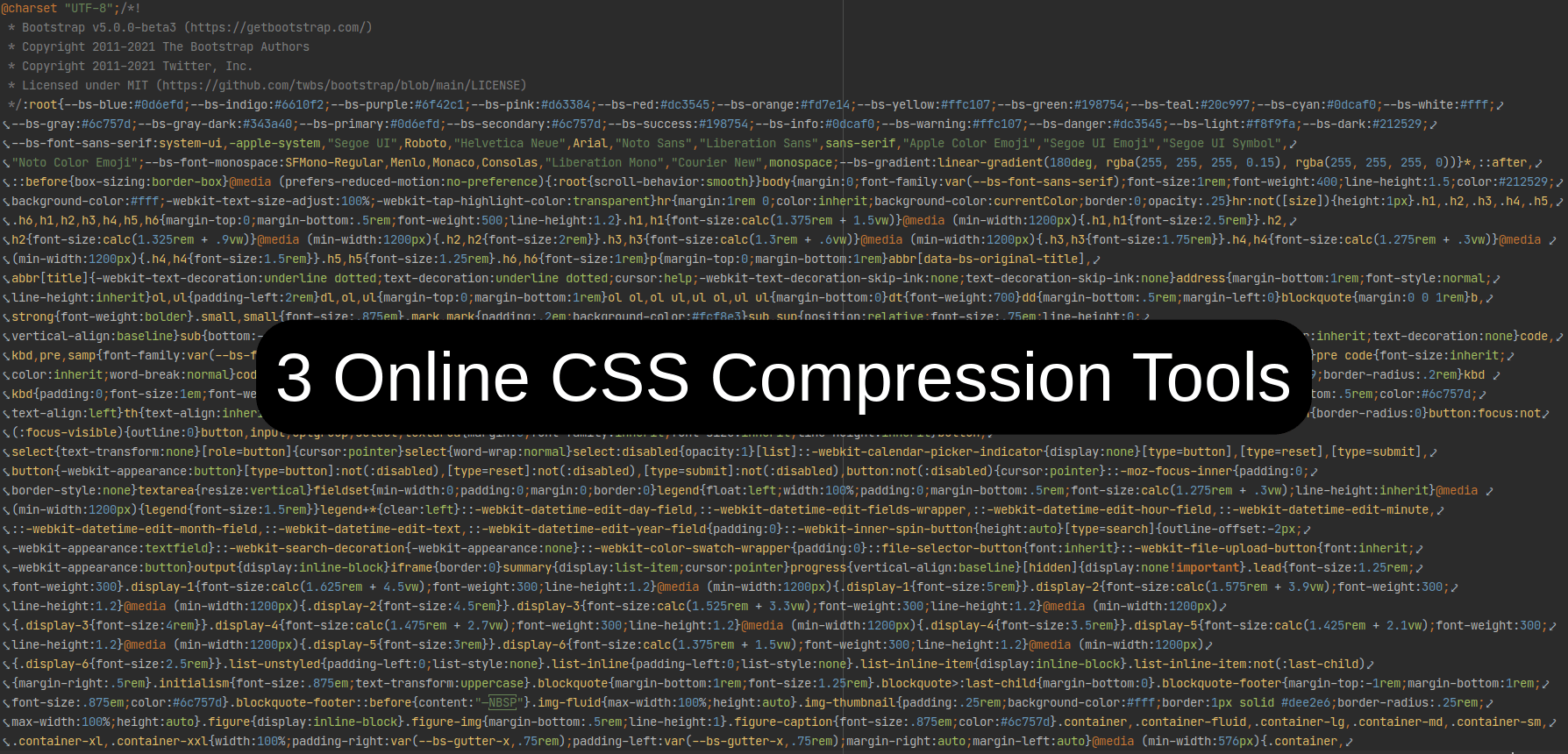 3 Online CSS Compression Tools | Pavel Kvach